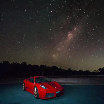 Ferrari 430 Scuderia under the Milky Way – Near Cattai National Park, NSW, Australia