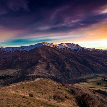 Crown Range Summit Sunset – New Zealand